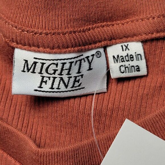 Mighty Fine Sunflower Embroidered Short Sleeve T-Shirt Sz 1X - Picture 5 of 9